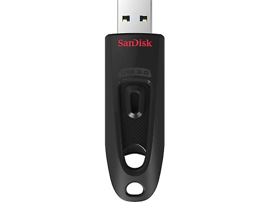 SANDISK Ultra® USB 3.0 USB-Flash-Laufwerk, 256 GB, 130 Mbit/s, Schwarz