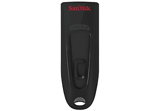SANDISK Ultra® USB 3.0 USB-Flash-Laufwerk, 256 GB, 130 Mbit/s, Schwarz