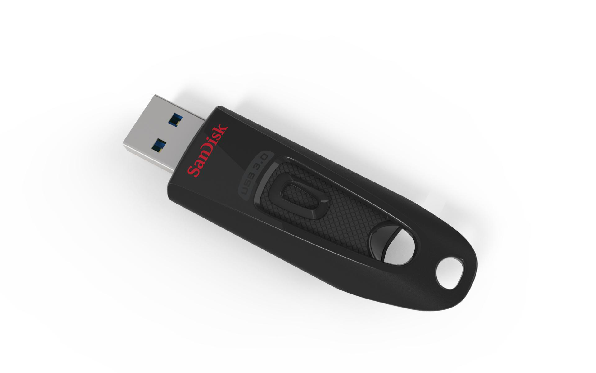 SANDISK Ultra® USB USB-Flash-Laufwerk, Mbit/s, GB, 3.0 256 Schwarz 130