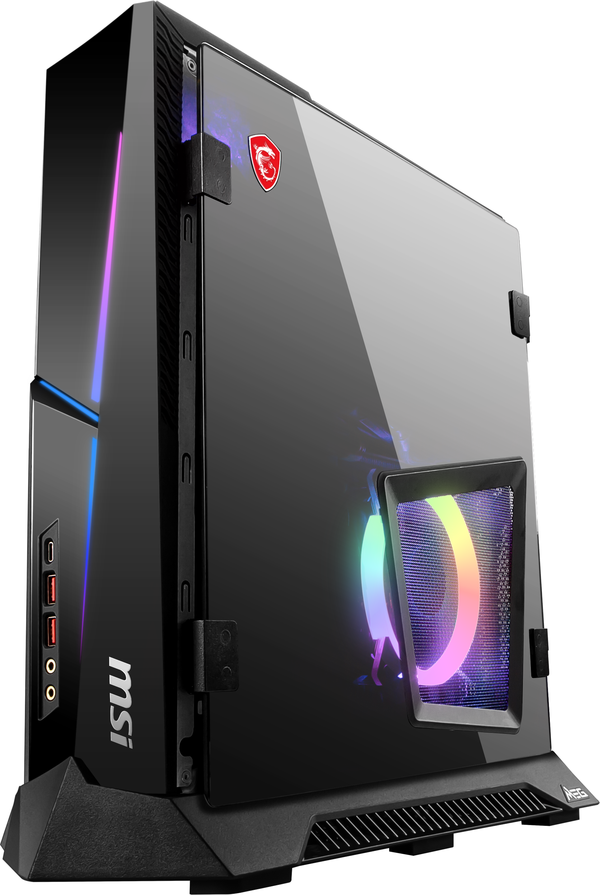 MSI Gaming PC MEG Trident X 10SE-843, i7-10700K, 16GB RAM, 1TB SSD, 1TB HDD, RTX 2080 Super, Schwarz Gaming PC, Intel® Core™ i7-10700K Prozessor (16 MB Cache, bis zu 5.10 GHz), 16 GB RAM SSD, Schwarz