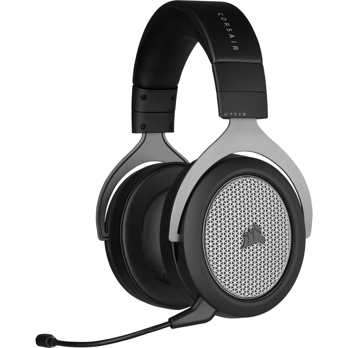 CORSAIR HS75 XB WIRELESS, Over-ear Gaming Headset Schwarz/Silber