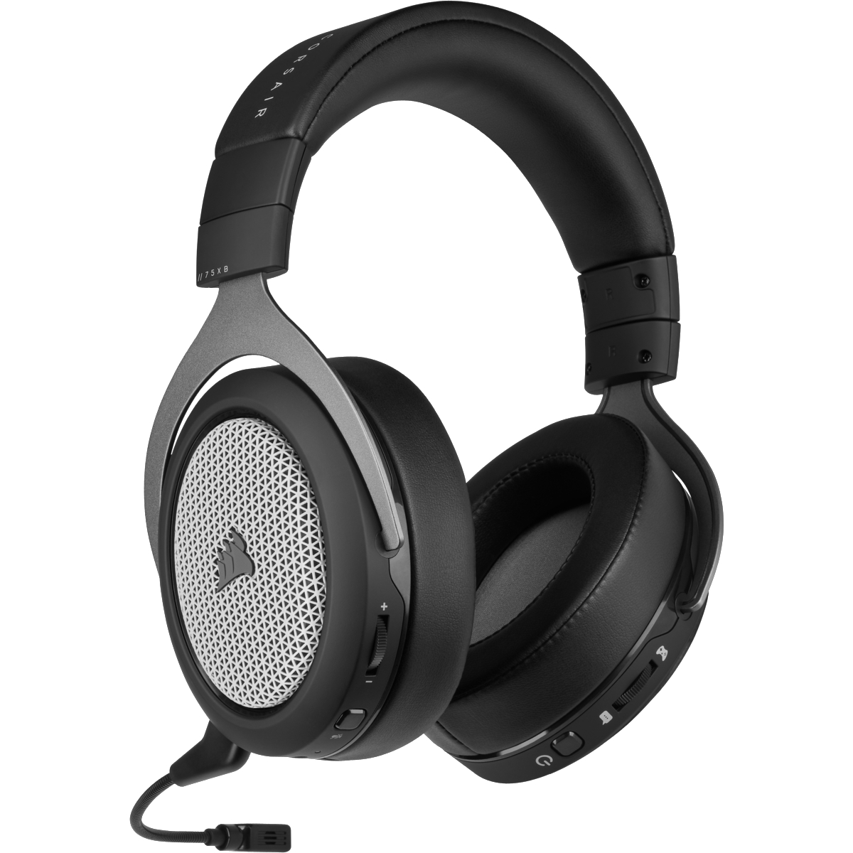 CORSAIR HS75 XB WIRELESS, Over-ear Gaming Headset Schwarz/Silber