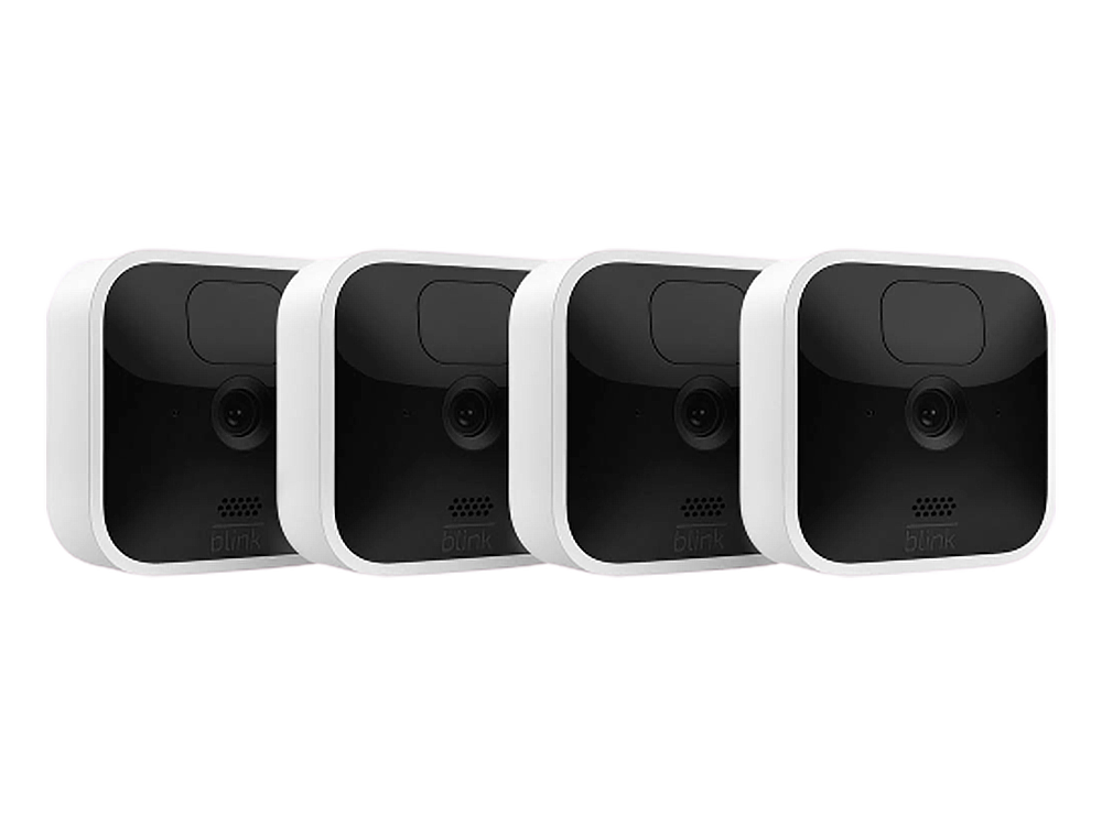 Vigilancia Ip Amazon blink indoor 4x pack alexa full hd nocturna blanco seguridad con 2 años autonomía movimiento audio bidireccional 4