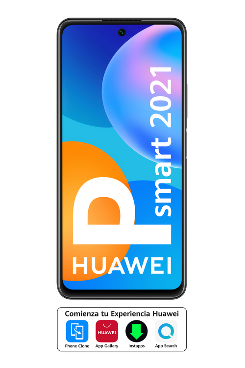 Huawei P Smart 2021, Negro, 128 GB, 4 GB RAM, 6.67" Full HD+, Kirin 710A, 5000 mAh + Watch Fit