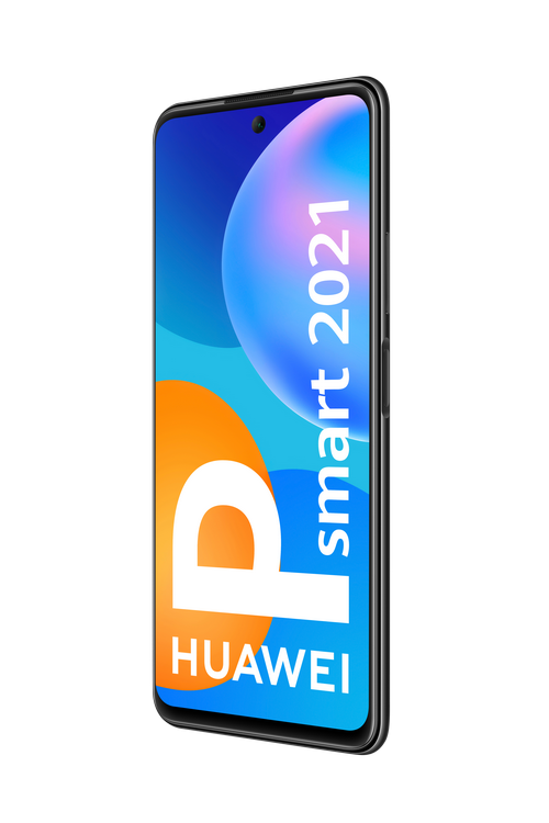 Huawei P Smart 2021, Negro, 128 GB, 4 GB RAM, 6.67" Full HD+, Kirin 710A, 5000 mAh + Watch Fit