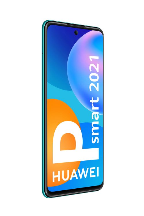 Móvil - Huawei P Smart 2021, Verde, 128 GB, 4 GB RAM, 6.67" Full HD+, Kirin 710A, 5000 mAh + Watch Fit