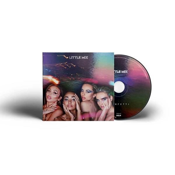 Album borító Little Mix-szel és CD-vel. A borítón négy nő látható.