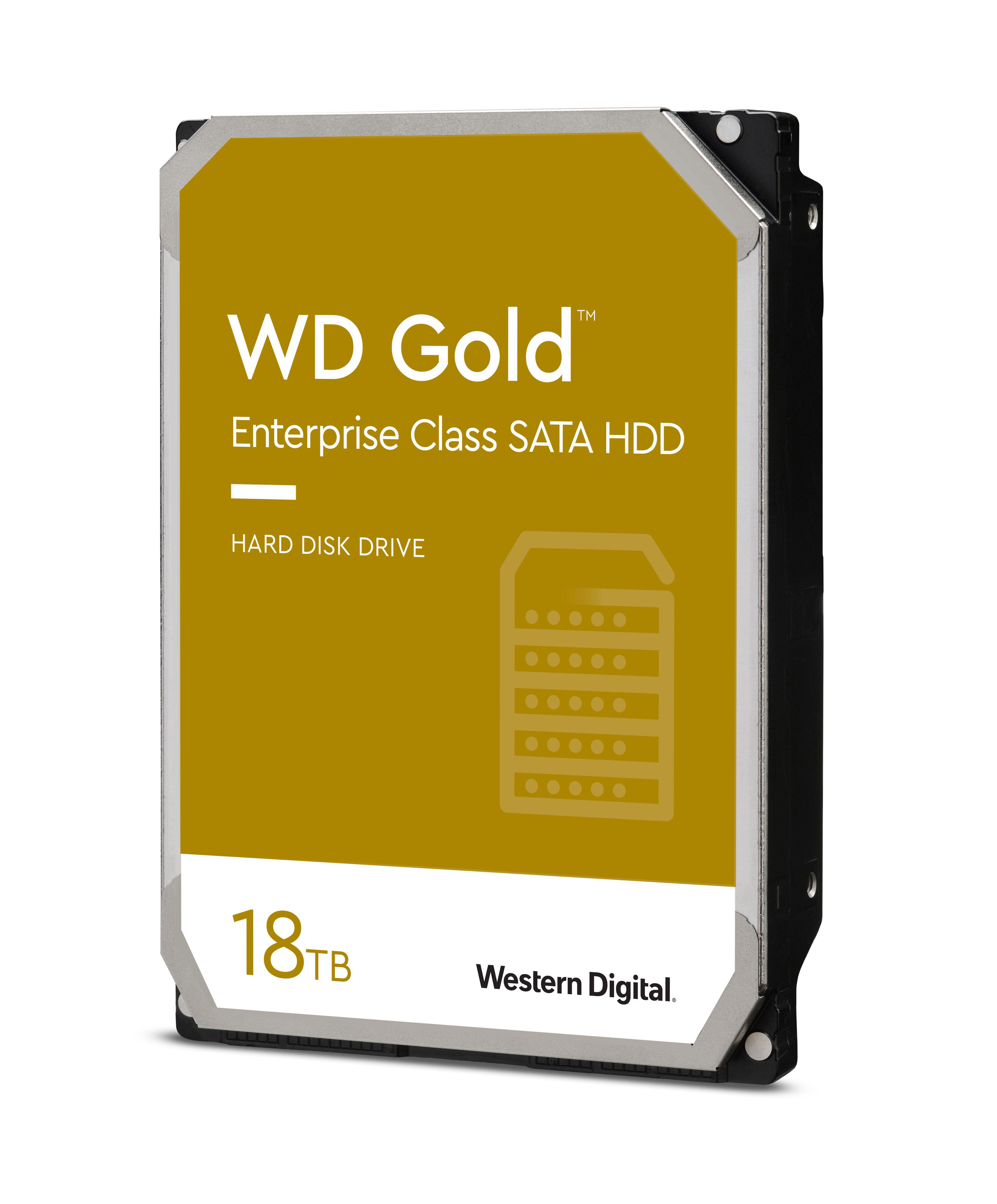 WD Gold Festplatte, 18 SATA Zoll, 3,5 HDD Gbps, TB 6 intern