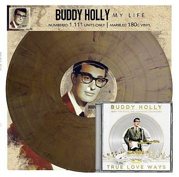 Buddy Holly My Life bakelitlemez és True Love Ways CD.