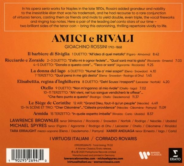 Ein gedrucktes Opernlibretto mit italienischem Text und einer Liste der Sänger.