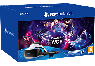 SONY PS Pack Découverte PlayStation VR - Casque PS VR + Camera + VR Worlds (Noir/Blanc)