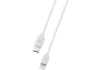 PLOOS PLCABC2LMFI2MW - Câble USB-C pour Lightning (Blanc)