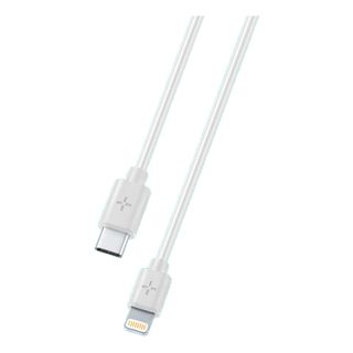 PLOOS PLCABC2LMFI1MW - Câble USB-C pour Lightning (Blanc)