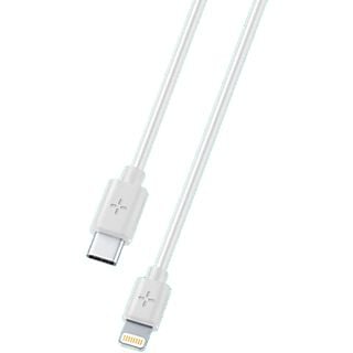 PLOOS PLCABC2LMFI1MW - Câble USB-C pour Lightning (Blanc)