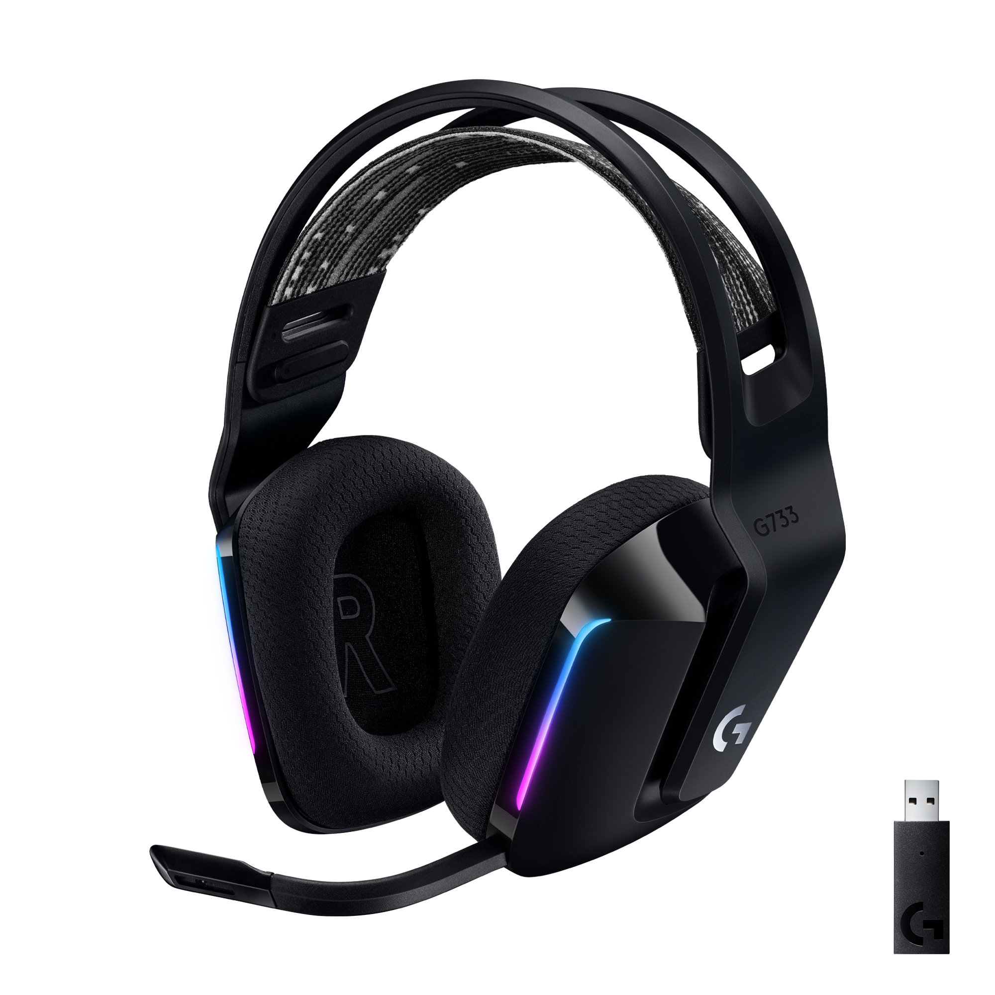 LOGITECH G G733 Lightspeed RGB Kablosuz 7.1 Surround Ses Oyuncu Kulaklığı - Siyah