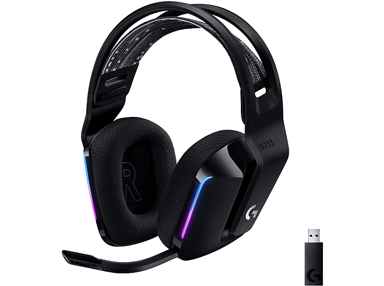 LOGITECH G G733 Lightspeed RGB Kablosuz 7.1 Surround Ses Oyuncu Kulaklığı - Siyah