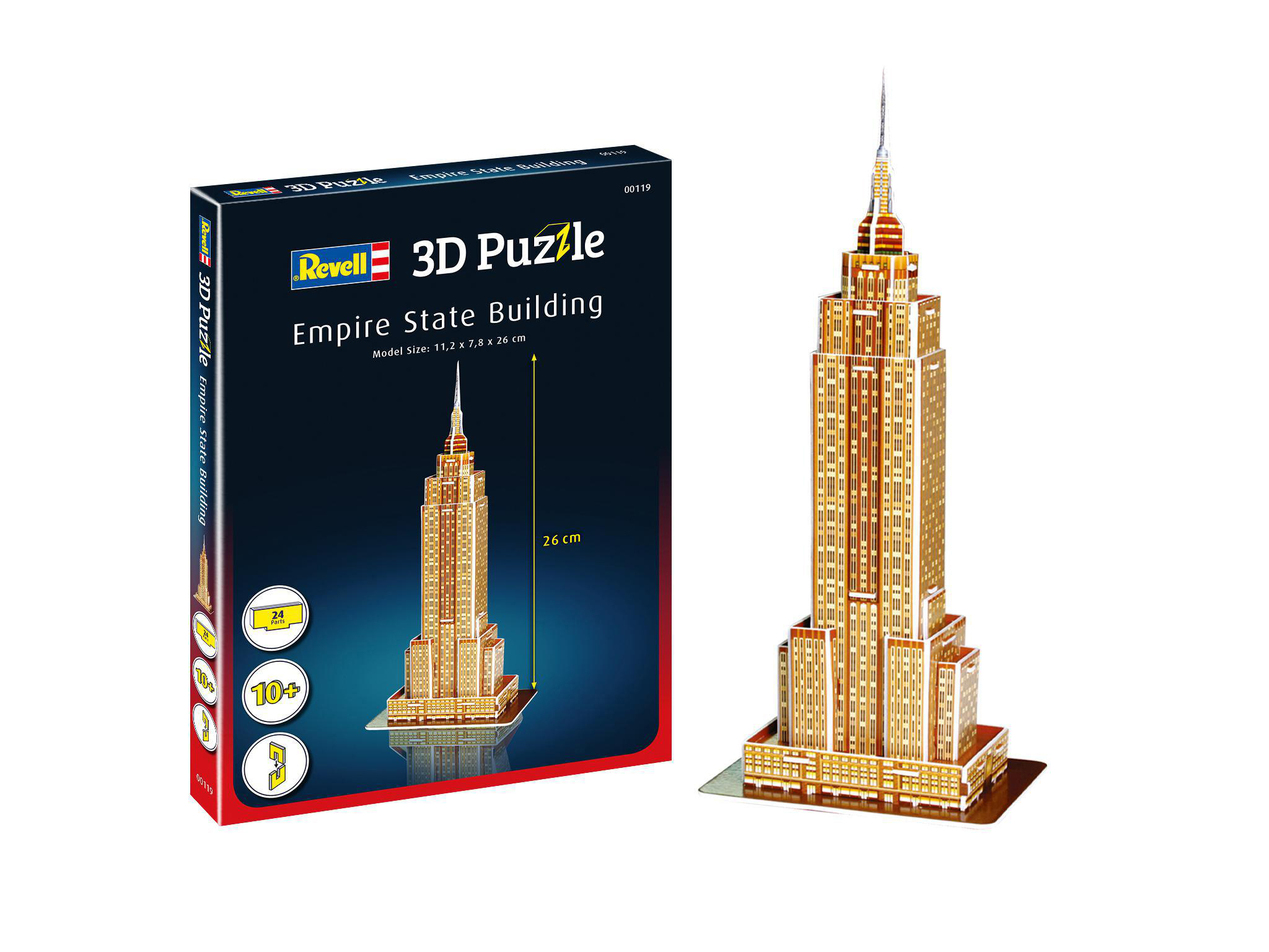 Empire State Building Mehrfarbig Puzzle, 3D REVELL