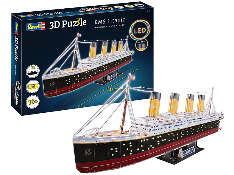REVELL RMS Titanic - LED Puzzle, 3D Mehrfarbig Edition