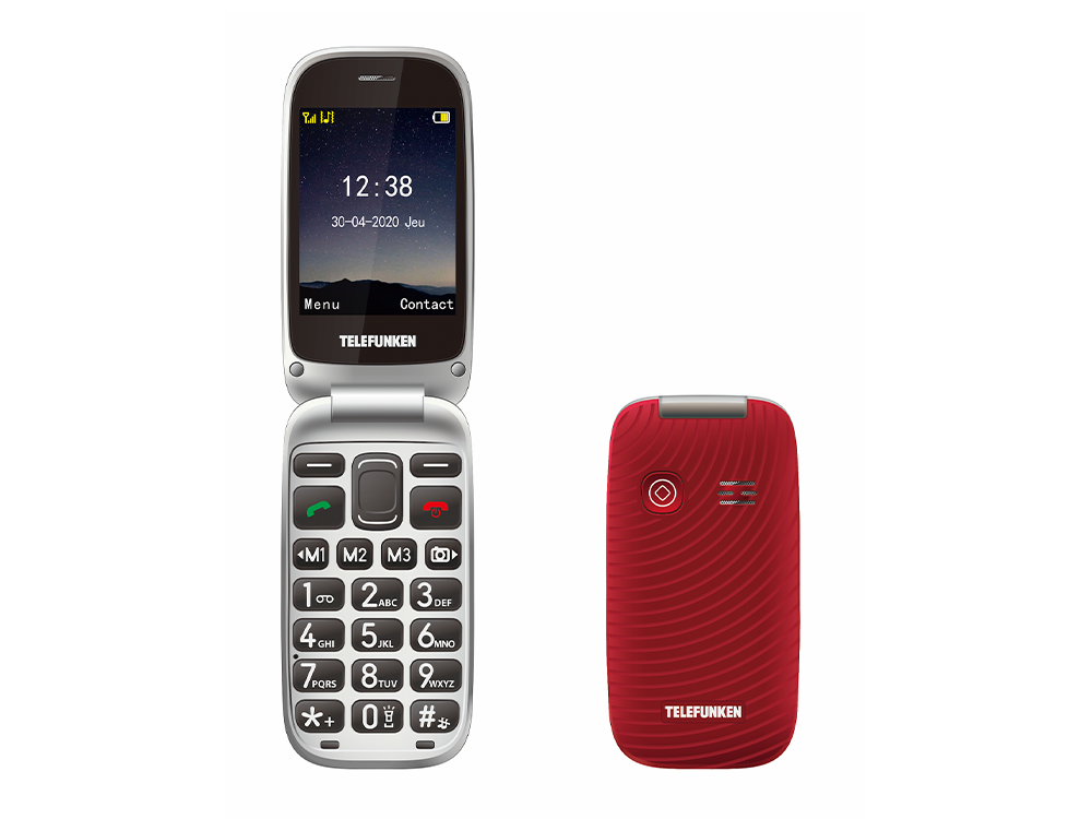 Telefunken S540 Para mayores bluetooth 2.8 64 mb rojo