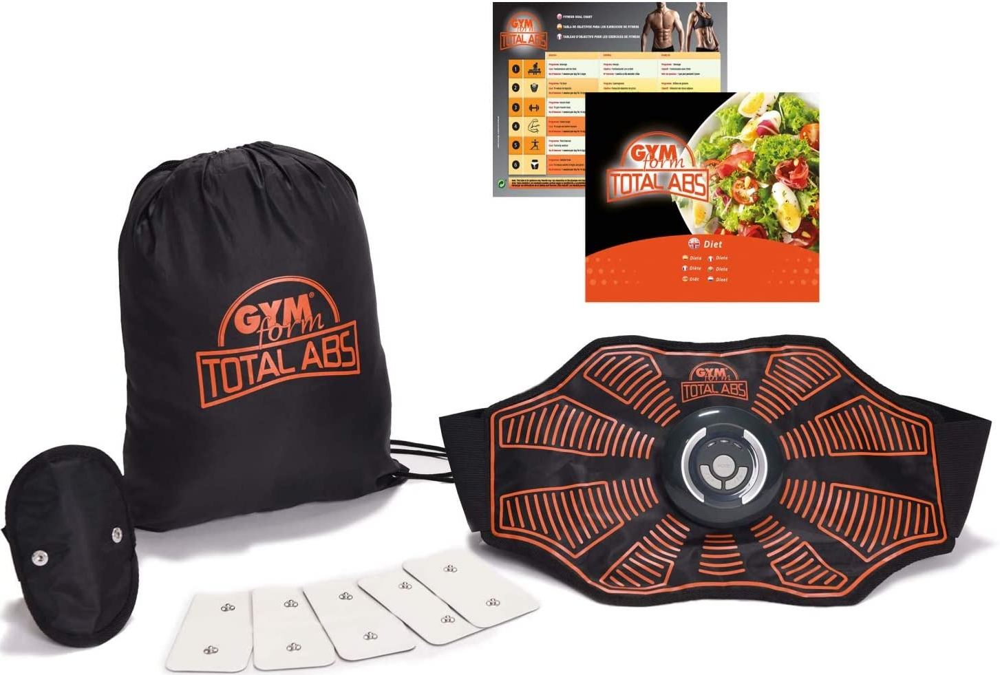 BEST DIRECT Gymform Total Abs - EMS-Trainer (Schwarz/Orange)