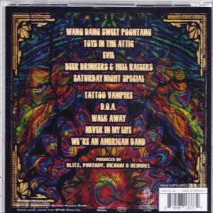 "WANG DANG SWEET POONTANG" album borítója, különféle dalkímélettel és színes dizájnnal.
