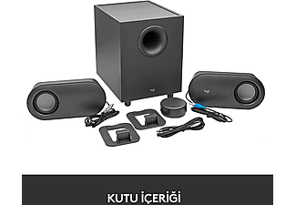 LOGITECH Z407 Subwoofer 2.1 Kablolosuz Bluetooth Bilgisayar Hoparlörü Siyah_6