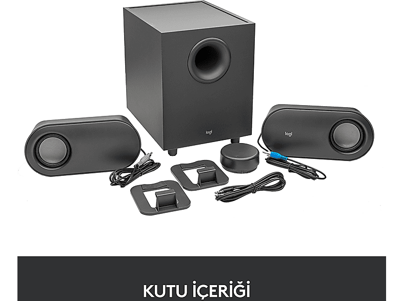 LOGITECH Z407 Subwoofer 2.1 Kablolosuz Bluetooth Bilgisayar Hoparlörü Siyah_6