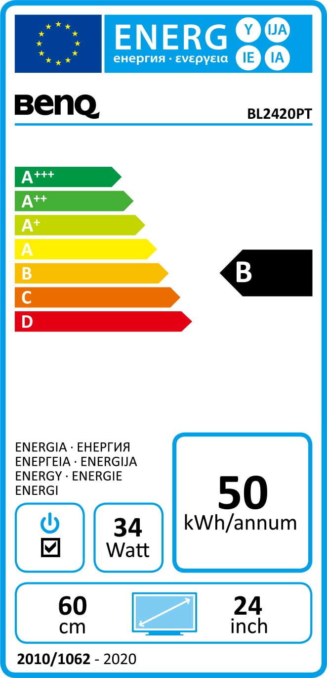 BENQ Computerscherm Designer BL2420PT 24" (9H.LCWLA.TBE)