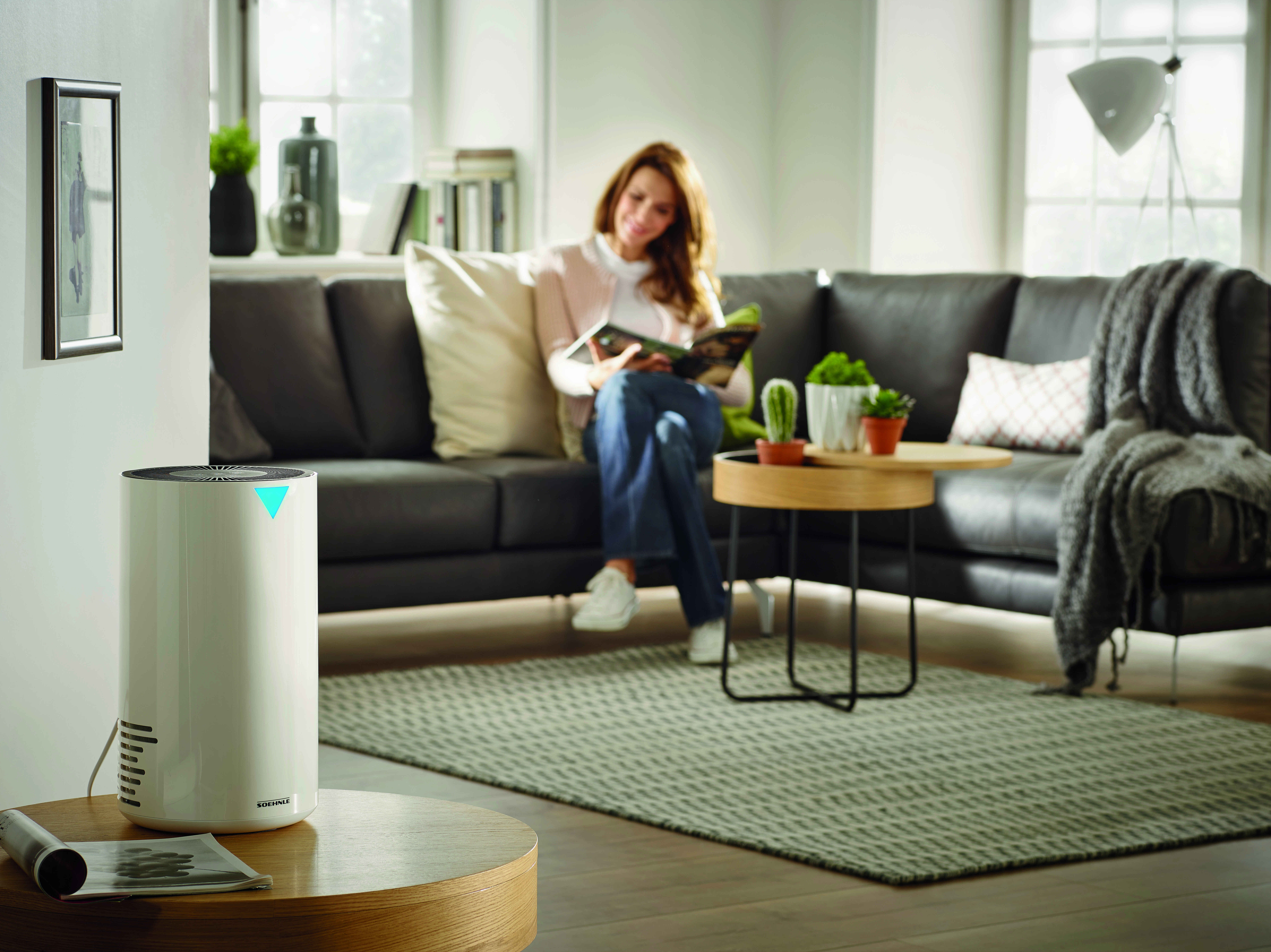 SOEHNLE Luftreiniger AirFresh Clean 300 (68094) Luftreiniger Weiß (65 Watt, Raumgröße: 30 m³)