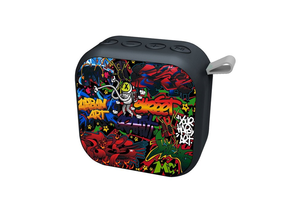 Altavoz Daewoo Dbt3 graffiti manos libres 5w international mini con la rejilla diseño bluetooth y lector usb 5 3