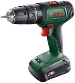 BOSCH UniversalImpact Akkus kétfokozatú ütvefúró-csavarozógép kofferban, 18V (2x 1,5Ah) (06039D4102)