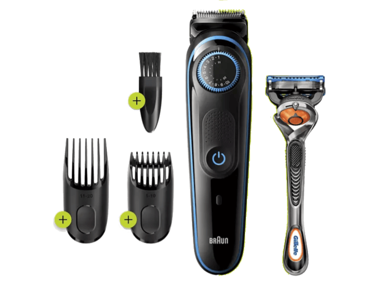 Braun Bt5240 Sac Sakal Sekillendirme Makinesi Mavi Siyah Gillette Hediyeli Sac Sakal Kesme Makineleri