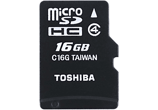 TOSHIBA MTMS16GA micro SDHC Class 4 16 GB memóriakártya adapterrel