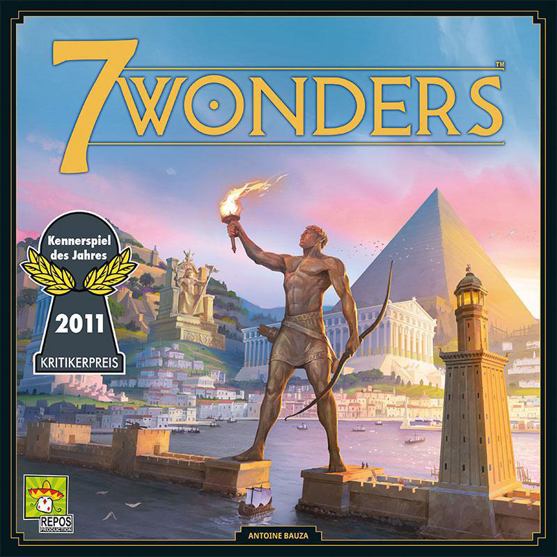 Design) PRODUCTION 7 REPOS Wonders (neues Grundspiel Gesellschaftsspiel Mehrfarbig