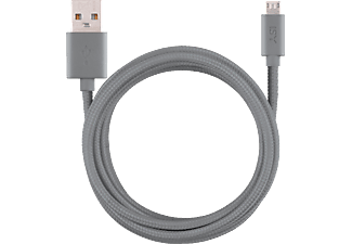 ISY USB-kabel - microUSB Grijs 1.8 m Grijs (29099)