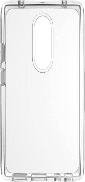 Átlátszó telefontok gombok és kamera kivágásokkal.