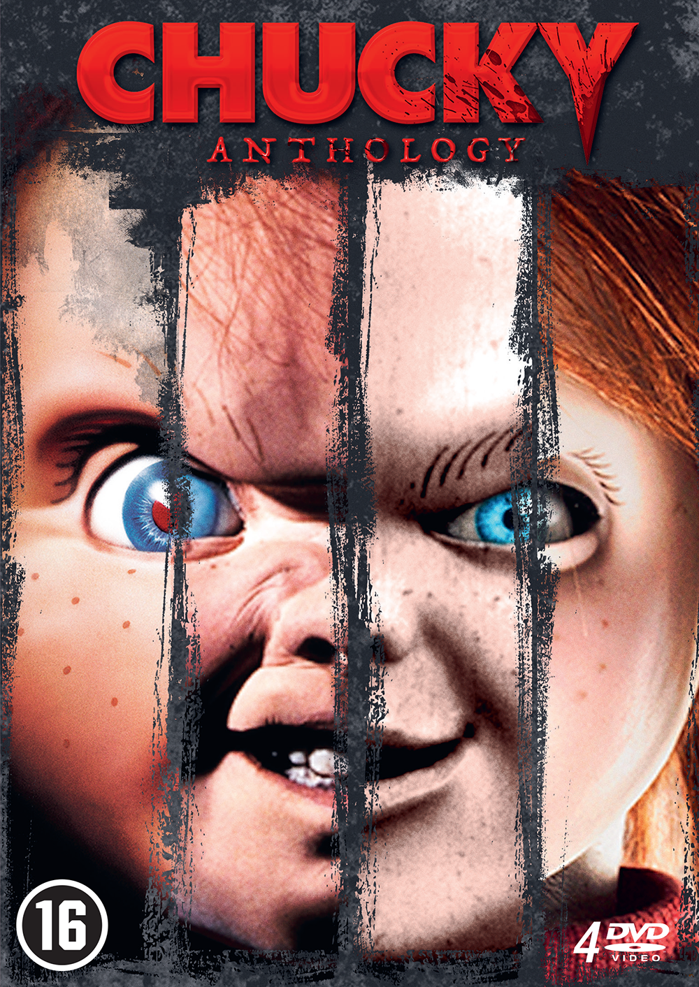 Couverture DVD avec deux visages de poupée.
