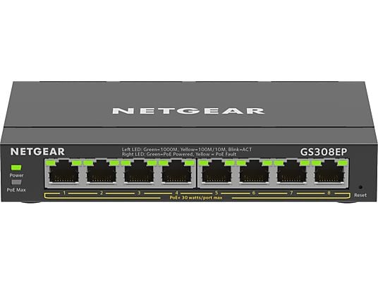 NETGEAR GS308EP - Switch (Noir)