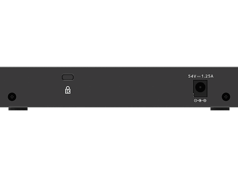 NETGEAR SOHO GS300 Desktop Gigabit Smart Switch, 8x RJ-45, 62W PoE+, Schwarz (GS308EP-100) — Foto 4 von 5