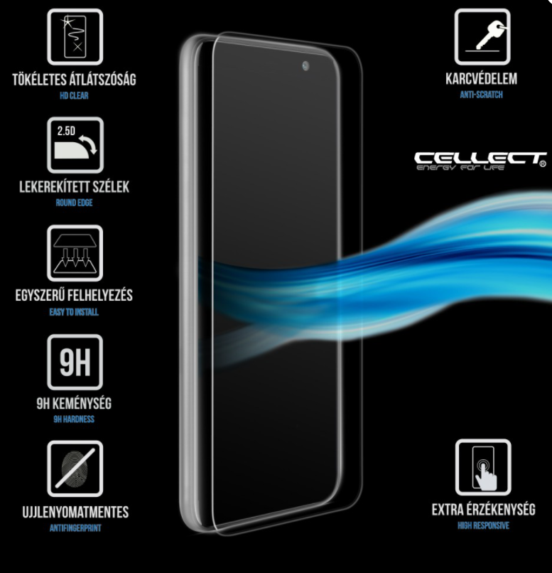CELLECT iPhone 12 ''5.4'' üveg védőfólia, 1 db