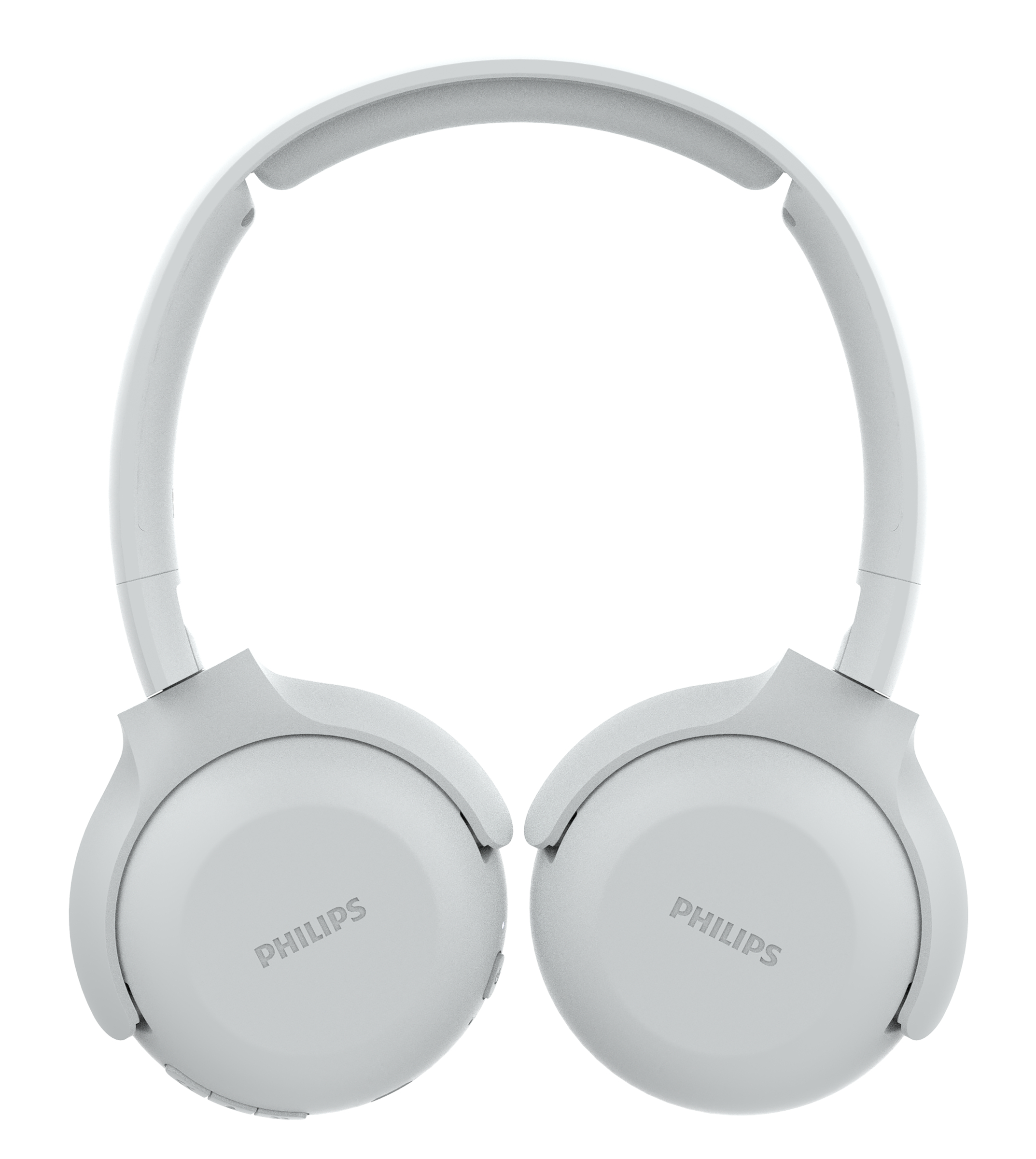 Weiße Philips Kopfhörer mit schwarzen Ohrmuscheln