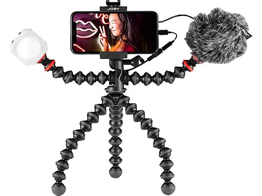 JOBY GorillaPod Mobile - Vlogging Kit (Schwarz/Rot)