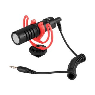 JOBY Wavo Mobile - Microfono della fotocamera (Nero/Rosso)