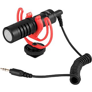 JOBY Wavo Mobile - Microphone de la caméra (Noir/Rouge)