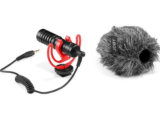 JOBY Wavo Mobile - Kamera-Mikrofon (Schwarz/Rot)