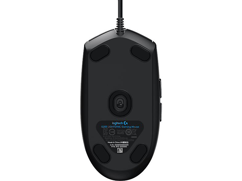 Logitech G G203 Lightsync Kabelgebundene Gaming Maus, Lightsync RGB, 6 Tasten, Schwarz — Foto 2 von 4
