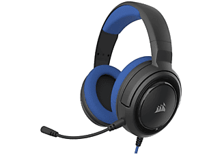 CORSAIR HS35 Kablolu Stereo Oyuncu Kulaklığı, PC, PS5, PS4, XBOX Uyumlu, Mavi (CA-9011196-EU)