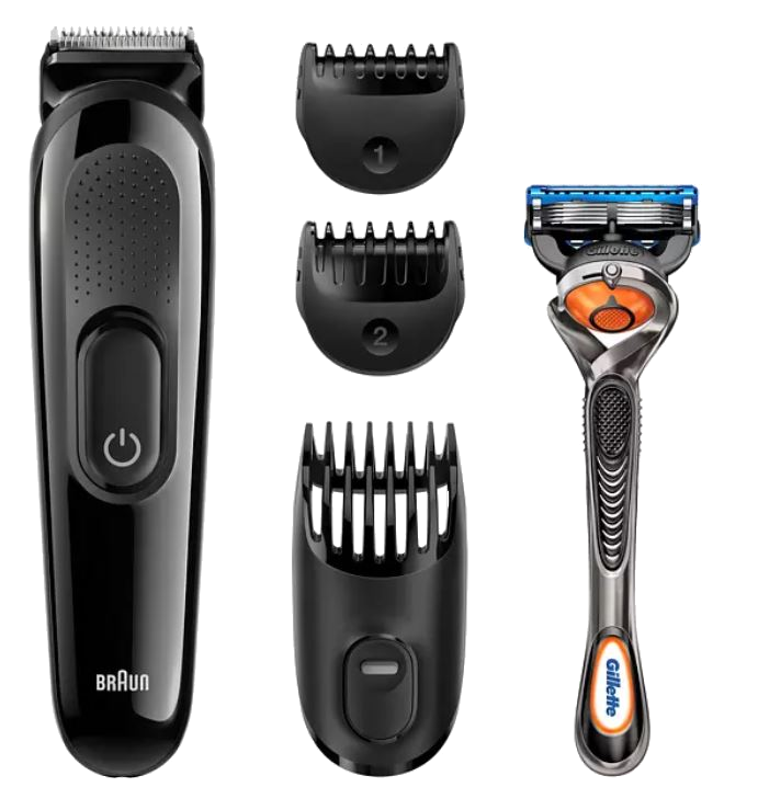 BRAUN SK3000 4 in 1 Şarjlı Sakal Kesme Makinesi ve Şekillendirici Erkek Bakım Seti Siyah
