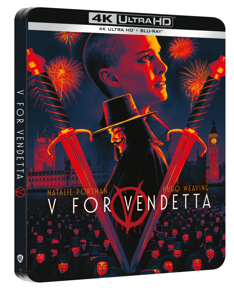 V de Vendetta (Ed. Steelbook) - UHD 4K + Blu-ray