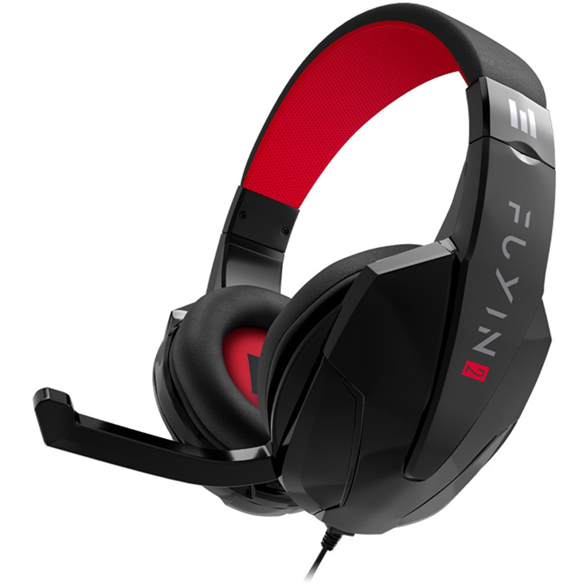 Auriculares gaming - Indeca Fuyin 2.0, De Diadema, Con cable, Para Nintendo Switch, Micrófono, Negro